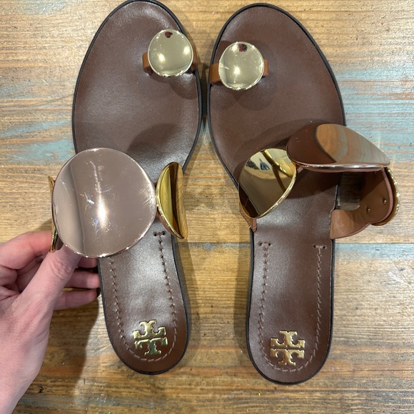 Tory Burch Patos Multi Disc Sandal sz 10M Great Condition! - Picture 3 of 5